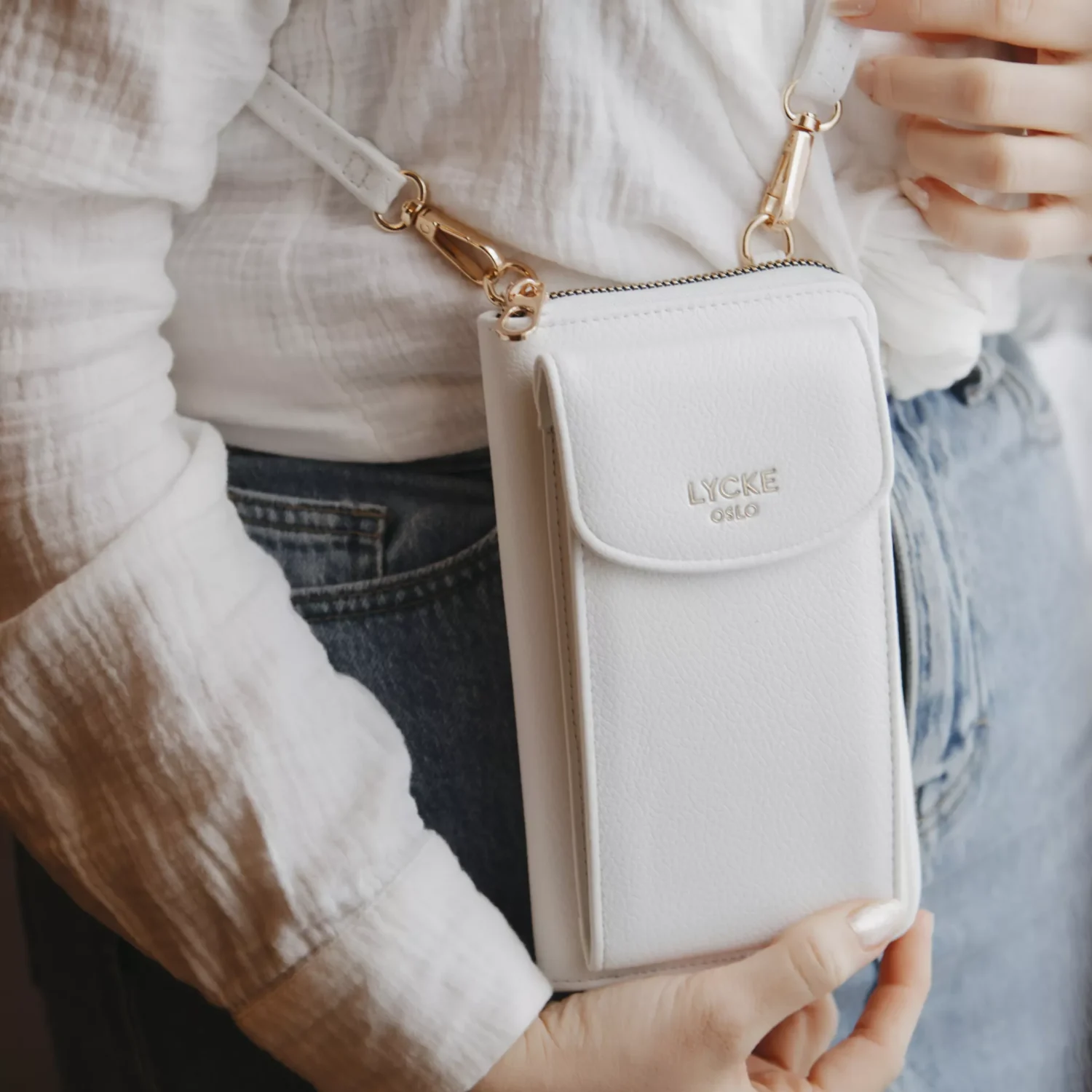 Lycke Mobilväska Crossover White