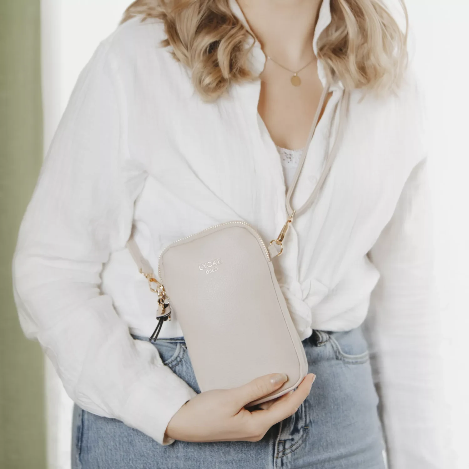 Lycke Mobilväska Beige