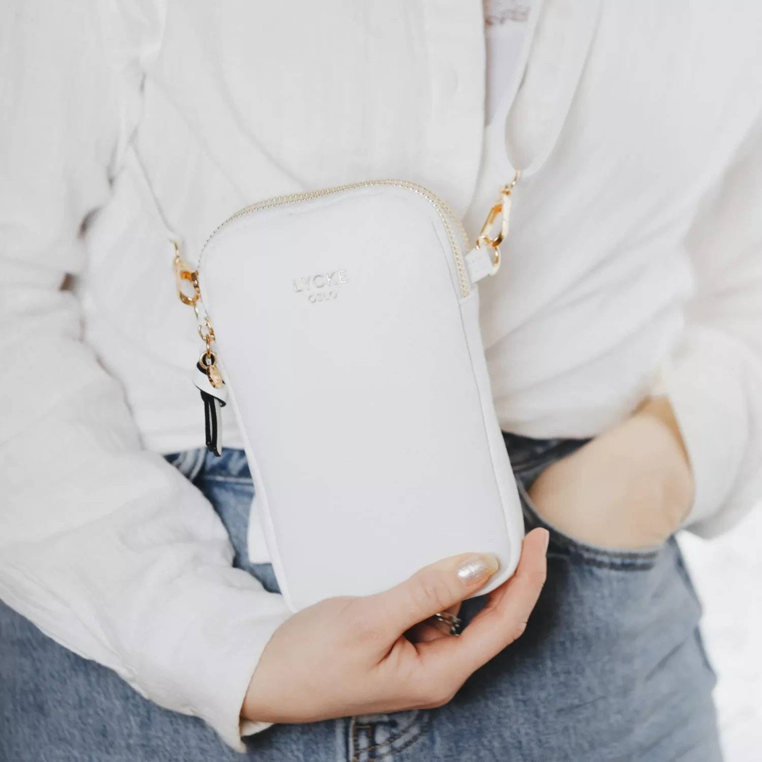 Lycke Mobilväska White