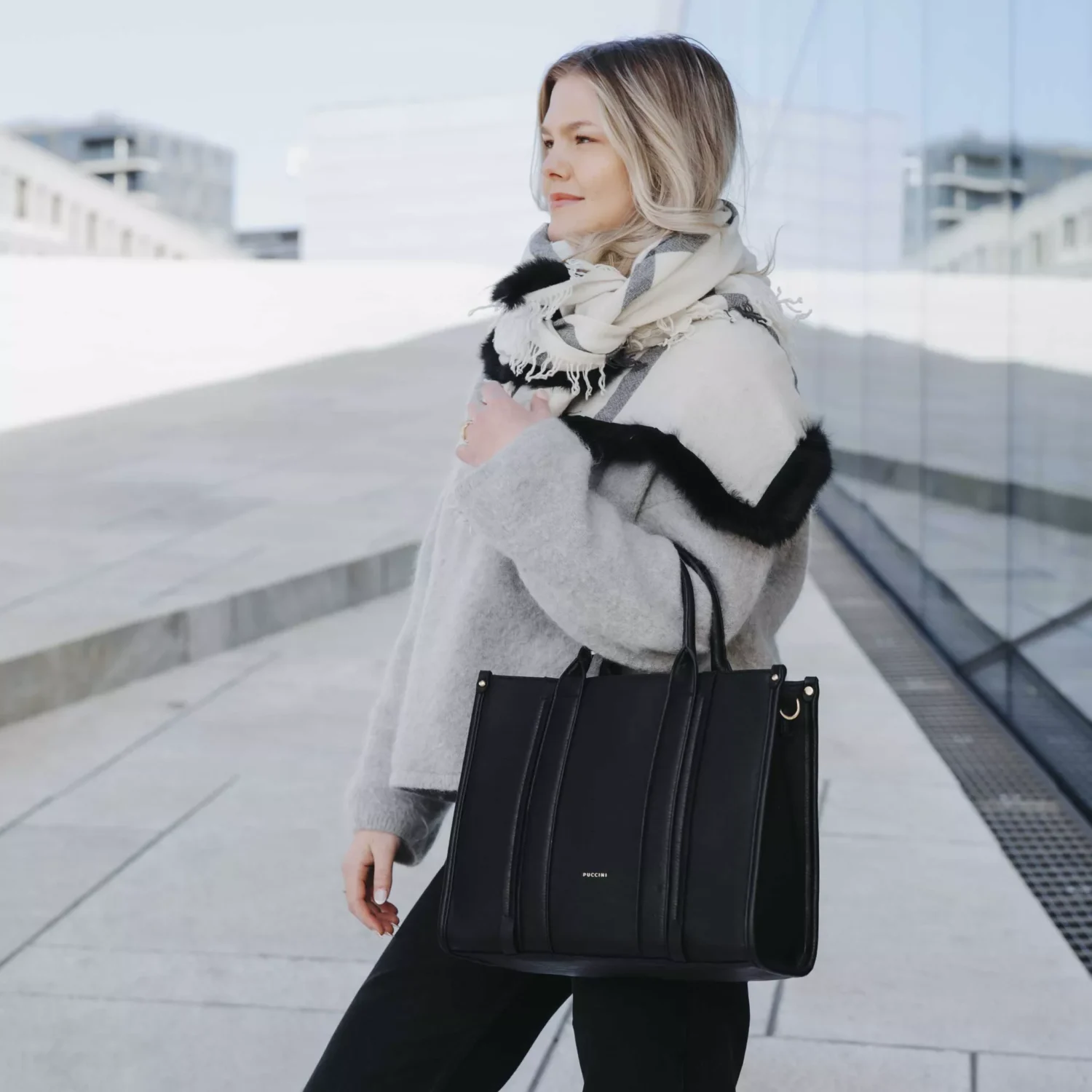 Puccini Linea Handväska Black