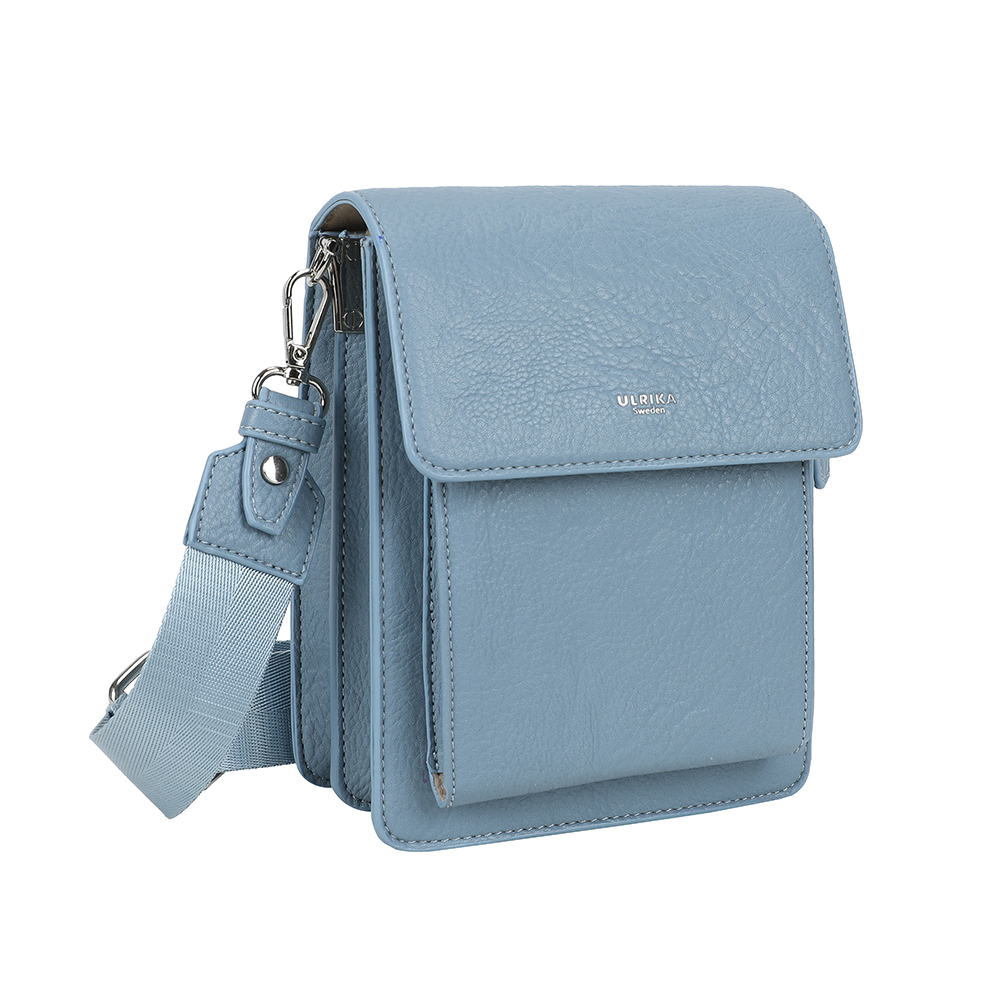 Ulrika Design Sweden Pocket - Ljusblå Crossover Handväska