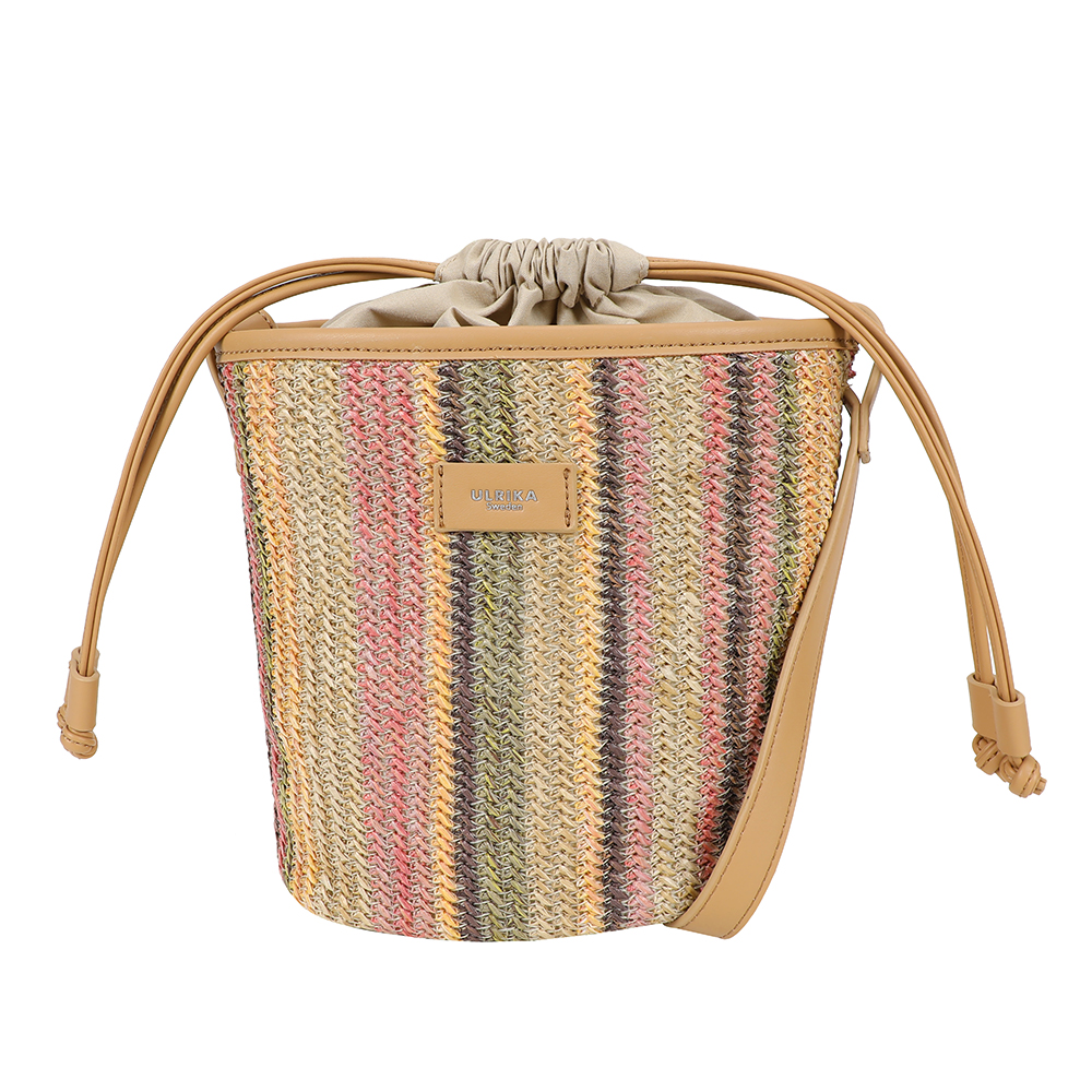 Ulrika Design Straw - Stråväska Handväska Rosa