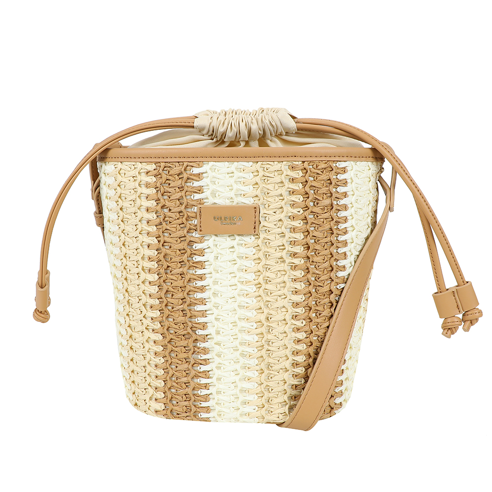 Ulrika Design Straw - Stråväska Handväska Cognac