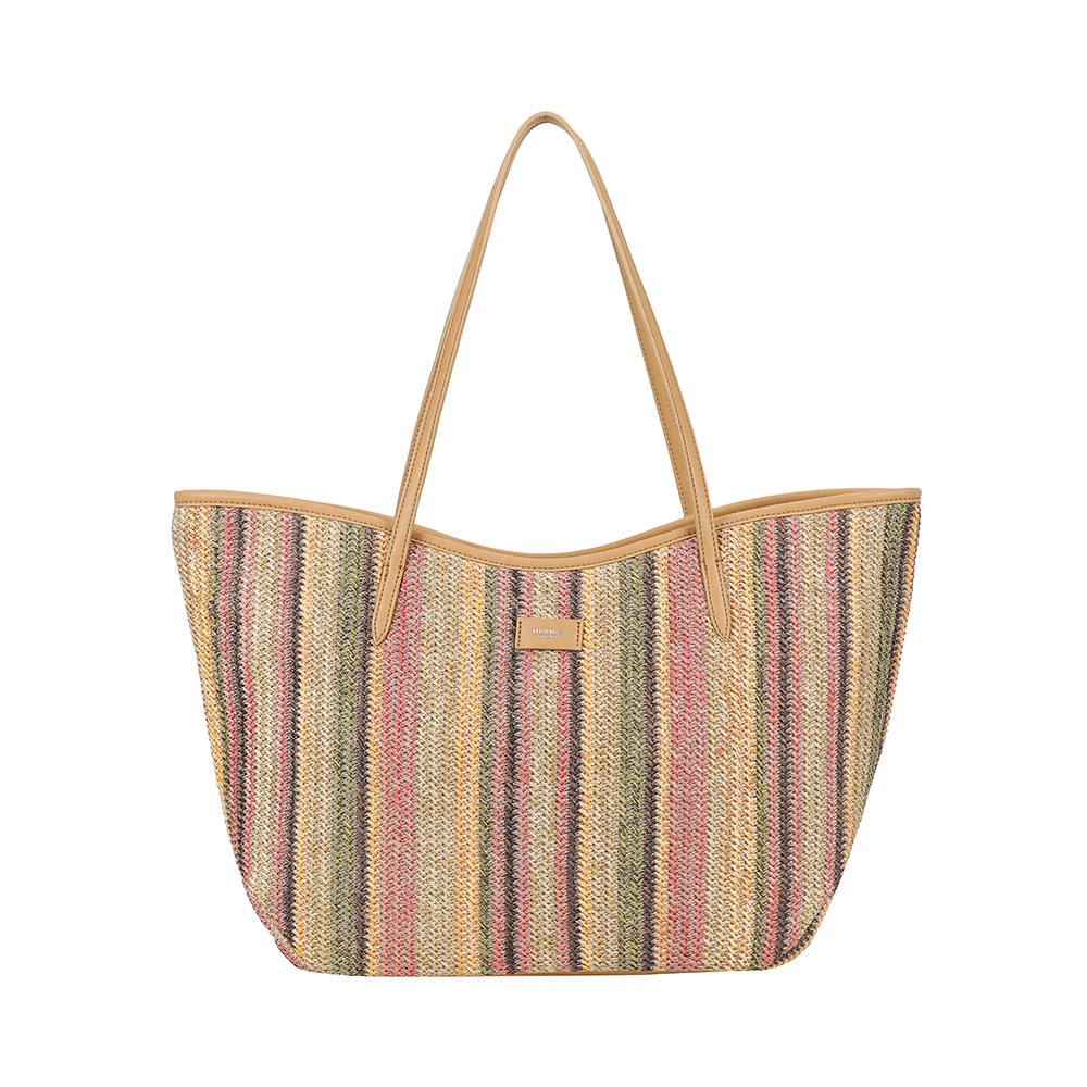 Ulrika Design Straw - Stråväska Toteväska Rosa