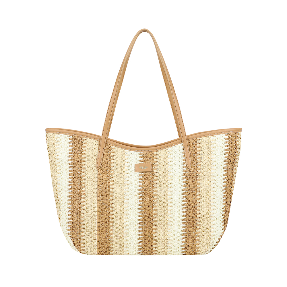 Ulrika Design Straw - Stråväska Toteväska Cognac
