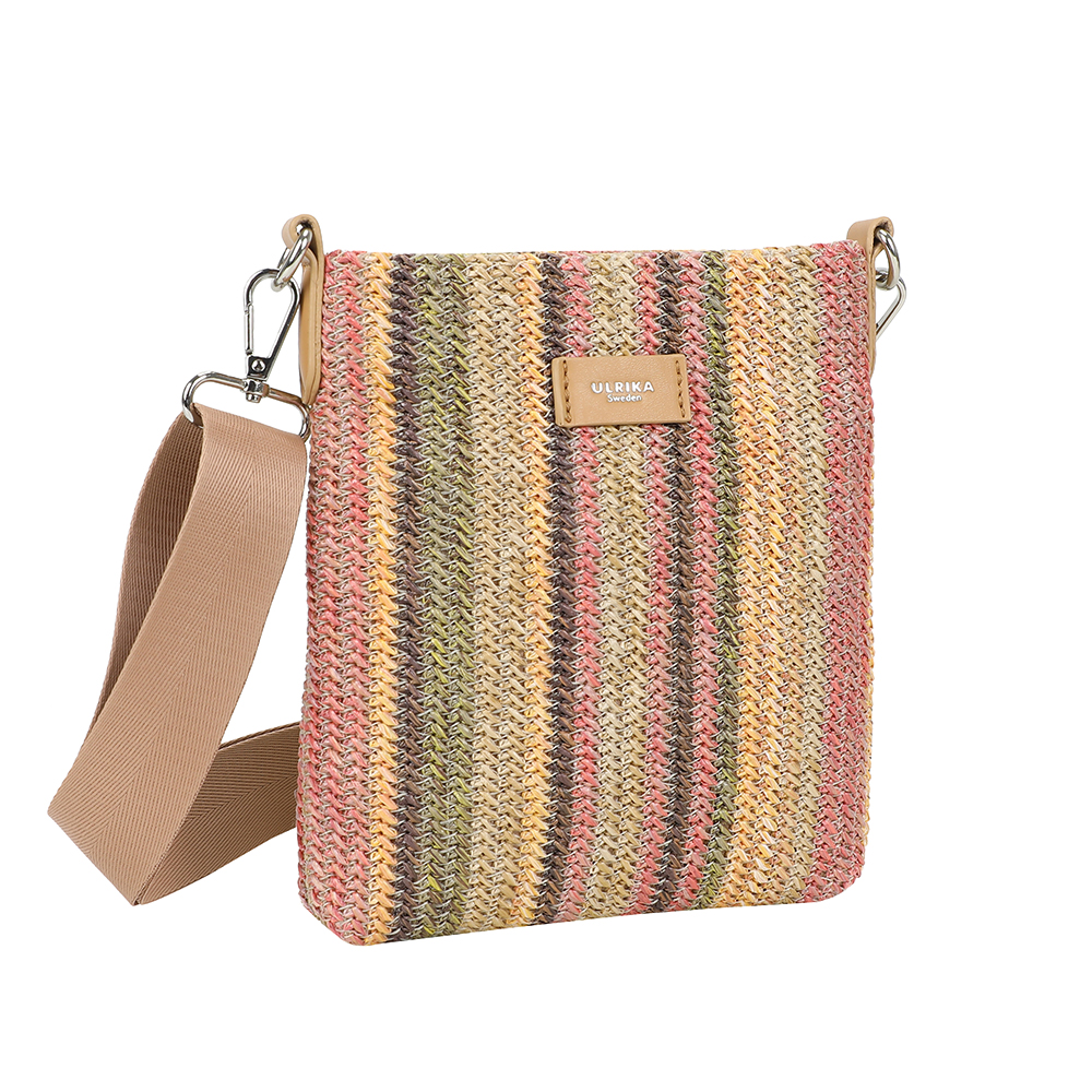 Ulrika Design Straw - Liten Stråväska Rosa