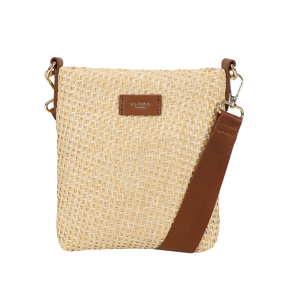 Ulrika Design Straw - Liten Stråväska Beige